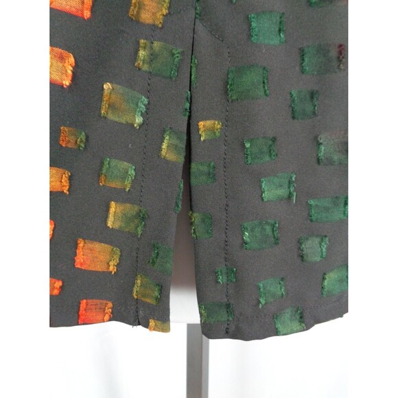 Michael Tyler Button Tunic Top Large Black Multi-Color New - Picture 9 of 11